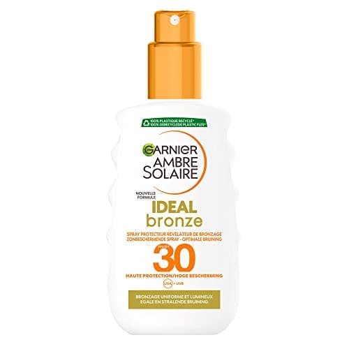 Image of Garnier Ambre Solaire Ideal Bronze Sunscreen Spray SPF 30 - 200 ml