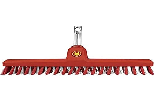 Image of WOLF Garten SB 350 M Scrubber, Red - Weather-Resistant Bristles, 35 cm Working Width, For Hard Floor, Made in Germany