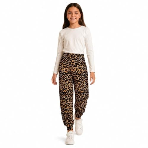 Image of A2Z 4 Kids Kids Girls Ali Baba Plain Color Trendy - Ali Baba Trouser Leopard 13