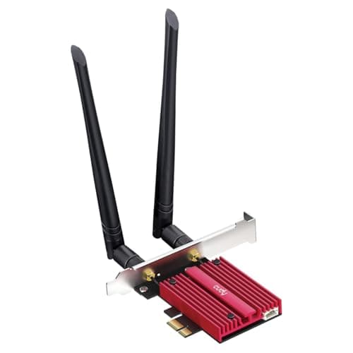 Image of Cudy AX5400 Wireless WiFi 6E PCIe Card for PC, Bluetooth 5.2, AX210 Module Inside, Bluetooth 5.2/5/4.0, 802.11ax/ac/a/b/g/n, Windows 11,10, WE3000S V2