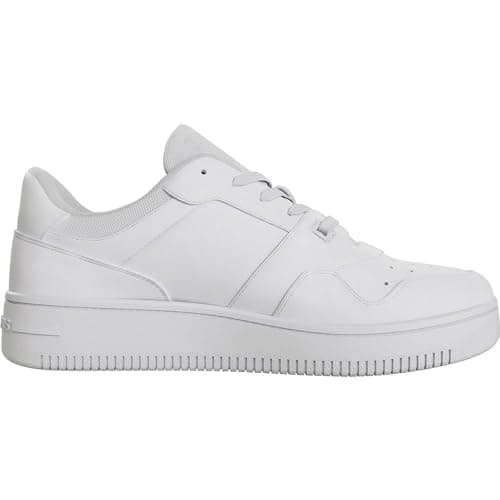 Image of Tommy Jeans Women's Tjw Retro Basket Ess En0En02505 Cupsole Sneaker, White (White), 2.5 UK
