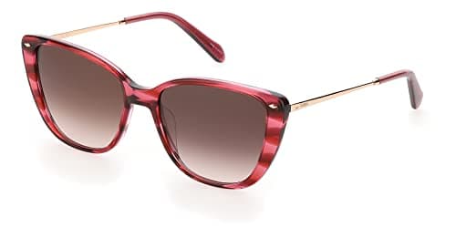 Image of Fossil Fos 2101/g/s LHF/HA BURGUNDY Sunglasses Women's Acetate, Standard, 54