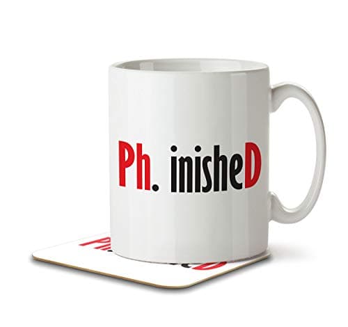 Image of The Inky Penguin - Ph.inisheD - PHD Graduate, Graduation Mug and Coaster, Ceramic, 11fl. oz.