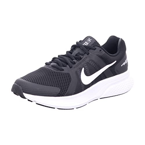 Image of NIKE Men's Run Swift 2 Running Shoe, Black White Dk Smoke Grey, 9 UK
