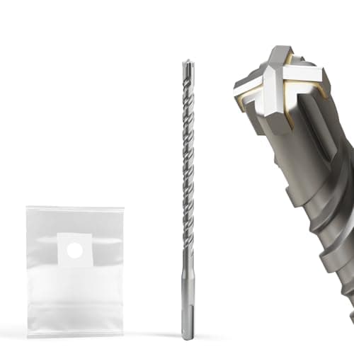 Image of XZH SDS Plus Masonry Drill Bits 8mm x 160mm, Professional Tungsten Carbide Cross Tip, Long SDS Hammer Drill Bits for Wall, Stone, Concrete, Brick