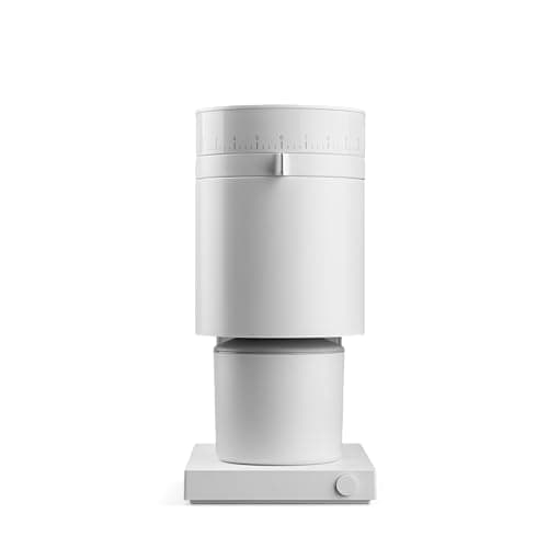 Image of Fellow Opus Conical Burr Coffee Grinder - All Purpose Coffee Grinder Electric - Espresso Grinder with 41 Settings for Espresso, Drip, French Press, & Cold Brew, Matte White