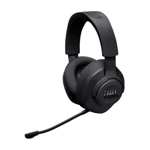 Image of JBL Quantum 360 Wireless Over-Ear Gaming Headphones with 2.4GHz/Bluetooth Dual Wireless Connection, 22H Battery, Multiplatform Compatible, Detachable Mic with Mute Option, in Black
