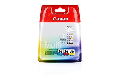 Image of Canon BCI-3e Inkjet Cartridge Cyan Magenta Yellow Ref 4480A262 [Pack 3]