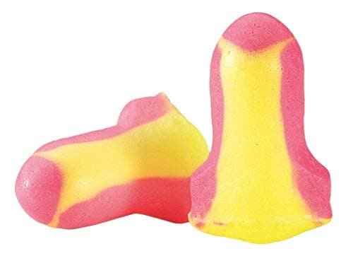 Image of Howard Leight LaserLite Disposable Earplugs Refill Option, Uncorded, One Size, Yellow & Magenta Colour, T-Shaped, SNR 35 dB, 3301271 (Pack of 500 Pairs)