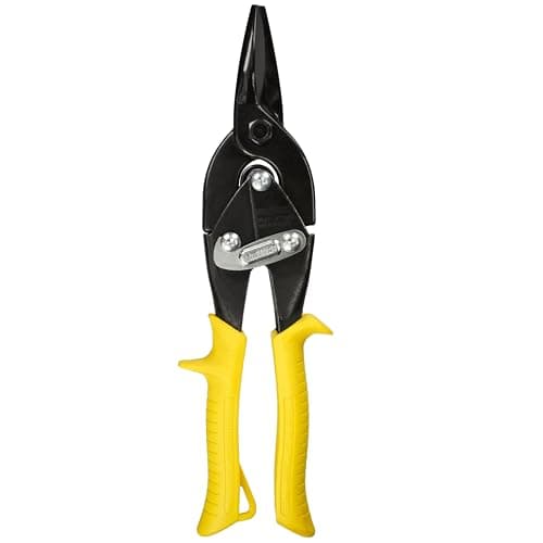 Image of Midwest Blackout Series Aviation Snip - Straight Cut Regular Tin Cutting Shears with Forged Blade & KUSH'N-Power Comfort Grips - MWT-6716SO