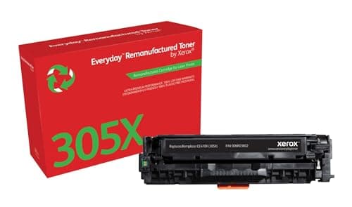 Image of Xerox Everyday Compatible HP 305X CE410X Black Toner, High Capacity, Remanufactured