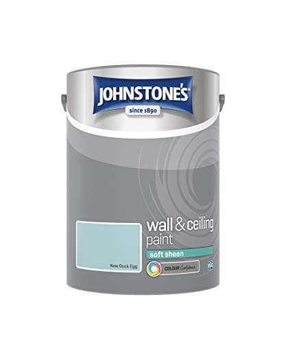 Image of Johnstone's - Wall & Ceiling Paint - New Duck Egg - Soft Sheen Finish - Emulsion Paint - Fantastic Coverage - Easy to Apply - Dry in 1-2 Hours - 12m2 Coverage per Litre - 5L