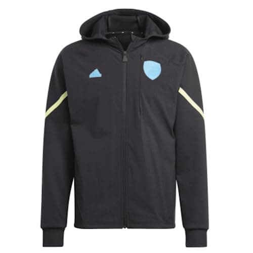 Image of adidas Soccer Arsenal F.C. D4GMD Full Zip Hoodie Elegant Design Comfortable Fit Sustainable Materials, black, L