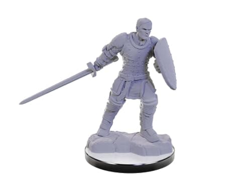 Image of WizKids D&D Nolzur's Marvelous Miniatures: Reborn Paladin & Warlock Dungeons and Dragons Unpainted Miniatures