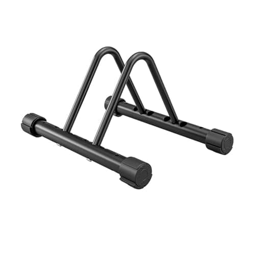Image of Thrink Heavy Duty Bicycle Parking Stand – Floor Bike Rack - Suitable for All Bikes Mountain, Road, and Kids Bikes, Adjustable Anti Slip Corner Grip Bicycle Parking Rack