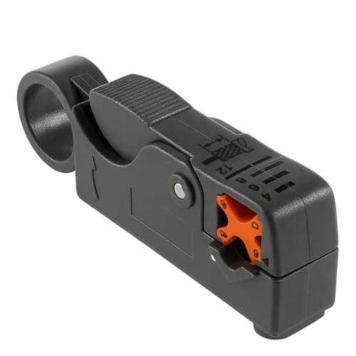 Image of Multi Function F Type Connector,Coax Wire Strippers,Cable Stripper,Coaxial Strip Tool,Automatic Coax Connectors for RG6 58/59/62 WF100 CT100