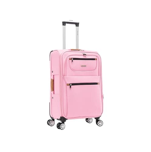 Image of Medium Suitcase 24" Super Lightweight Luggage 20% Expandable 4 Wheels Spinner 3-Digit Combination Lock Soft Shell Luggage for 15 to 20kg