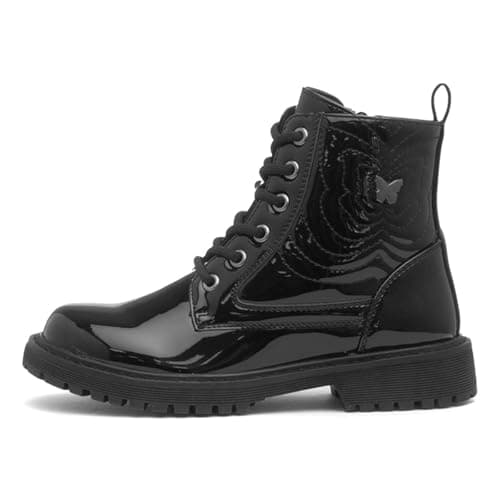 Image of Walkright Cornelia Girls Black Patent Ankle Boot - Size 12 Child UK - Black