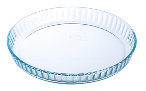 Image of Pyrex Classic Bake & Enjoy Glass Quiche Flan Dish 28cm 1.4 Litre Transparent (Pack of 2)