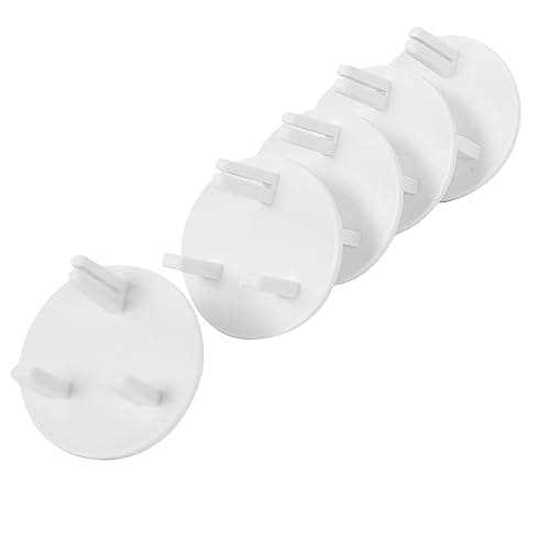 Image of Norjews 20 Pack Plug Socket Covers UK, Child Safety Plug Socket Sovers Baby UK, Socket Protectors for Sockets UK - White