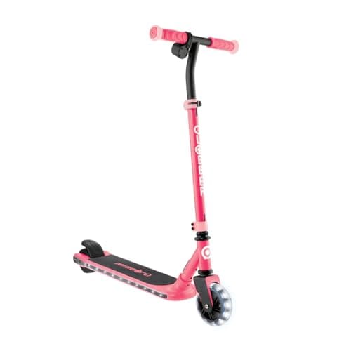 Image of Globber E Motion 6 Electric Kids Scooter - Dual Braking System - Adjustable Handlebars - Light Up - 6 Years Plus - 2 Year Warranty (Coral Pink)