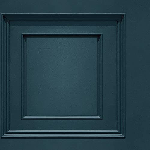 Image of Oliana Panel Navy Wallpaper