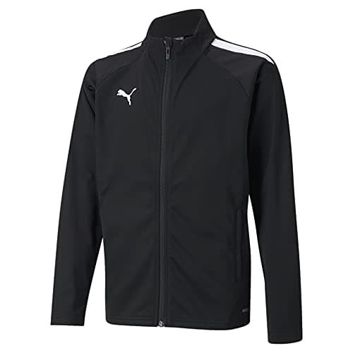 Image of PUMA Unisex Kids teamLIGA Training Jacket Jr, Puma Black-Puma White, 152, 11-12 Years