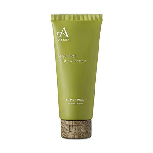 Image of Arran Sense of Scotland Machrie Shave Cream (100ml/3.3floz) Crisp, Clean, Open, Bright, Vibrant and Warm with Sea Salt, Clary Sage and Woody Rockrose
