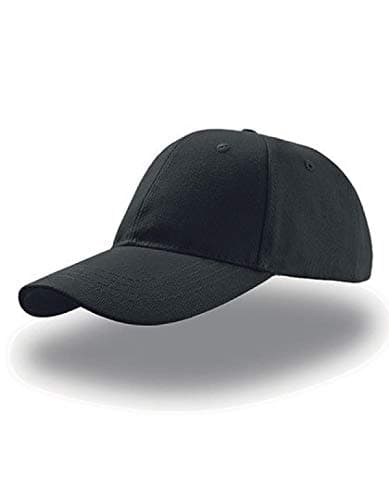 Image of Atlantis Liberty Six Brushed Cotton 6 Panel Cap - Black - OS