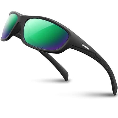 Image of RIVBOS Polarized Sports Sunglasses Driving shades For Men TR90 Unbreakable Frame RB832