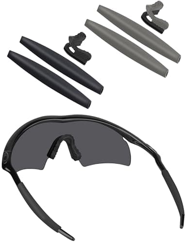 Image of BlazerBuck Sock Kits Earsocks & Nosepieces for Oakley M Frame Series Sunglasses - Black + Grey