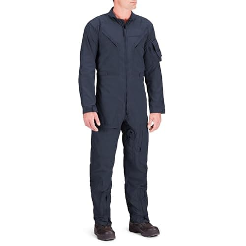 Image of Propper Men's Poly Cotton Twill 27/P Flyers Coverall Jumpsuit, Dark Navy, XS
