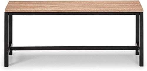 Image of Julian Bowen Tribeca Bench, Sonoma Oak/Black