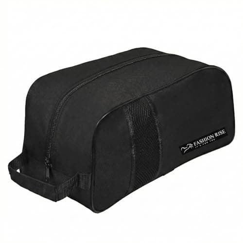 Image of Waterproof Sports Boot/Shoe/Travel Bag for Football Cricket Rugby Golf Toiletry Gym for Men/Women (Black)