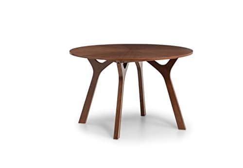 Image of Julian Bowen Huxley Round Table - Walnut Dining Tables