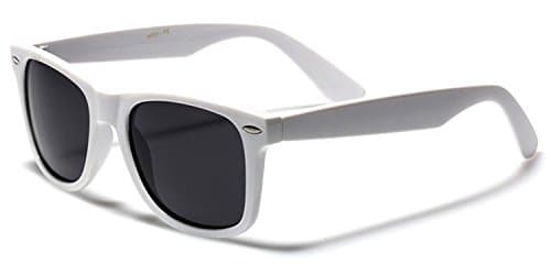 Image of Boolavard Designer Classic Horn Rimmed 80's Retro Sunglasses – UV400 (White)