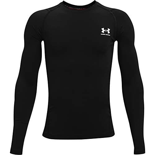 Image of Under Armour Boy's UA HG Armour LS Shirt, YXS Black