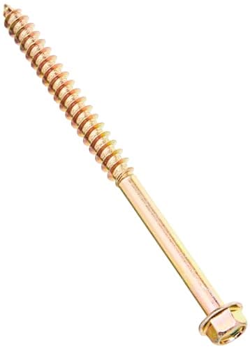 Image of TIMCO Advanced Coach Screw | Hex Flange Head | Slash Point | Yellow | 8.0 x 120 | Box of 50 (8120SCSY)