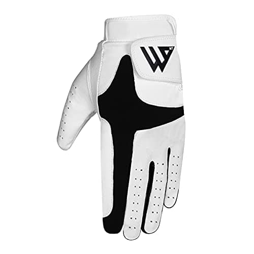 Image of WESTWOOD FOX Golf Glove Men Left Hand Right Non Slip Leather Grip Golfer Trolley Flexible Wear Durable Golfing Performance (M/L, Left Hand (For Right-Handed Golfer))