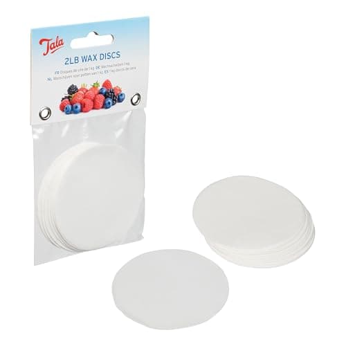 Image of Tala 2lb Wax Discs, Pack of 200 Beige Wax Sealing Discs (7cm) for Preserving Jars, Ideal for Homemade Jam, Chutneys & Pickles, Food-Safe Preserving Essentials