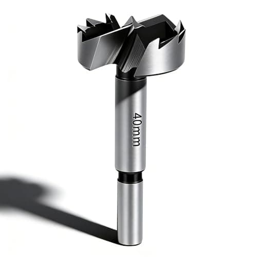 Image of LuxeGlee 40mm Forstner Bit, Forstner Drill Bits, Wood Boring Drill Bit for Wood/Plastic/Wooden Plank
