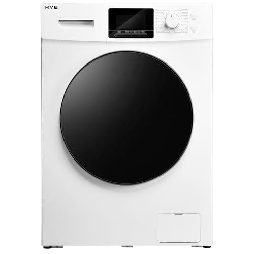 Image of HYE Washing Machine - Washer, 8KG Drum, 1400RPM, A Energy Rating, 60CM Width, Freestanding Design, Quiet 76 dB Operation, 16 programs, Quick Wash, White, Perfect For Busy Households - W0108RT14W07
