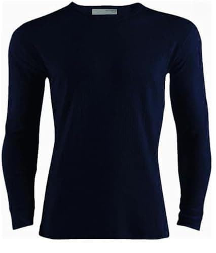 Image of Mens Thermal Long Vest Full Sleeve Top Extreme Warm Winter Heat Ski Wear Size S-XXL M, Navy