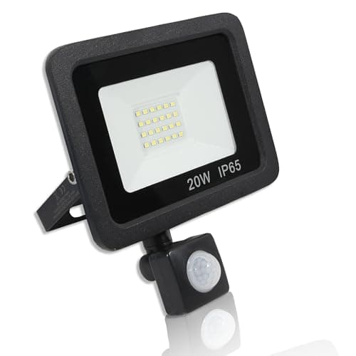 Image of LOWENERGIE LED FloodLight Waterproof IP65 (20w PIR, Black)