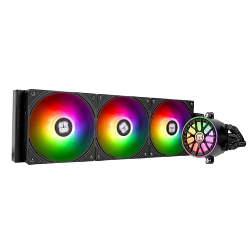 Image of TR-Thermalright AQUA ELITE 360 V6 ARGB Black Liquid CPU Cooler, 360mm Aio Cooling, 3 PWM Fans-ARGB,for AMD AM4/AM5, Intel LGA1851/1700/115x/1200(Black)