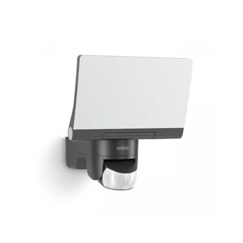 Image of Steinel LED Spotlight XLED Home 2 S Graphite, Adjustable Floodlight, Exterior Light, 13.7 W, 180° Motion Sensor Spotlight for Garden, Patio Garage or Warehouse