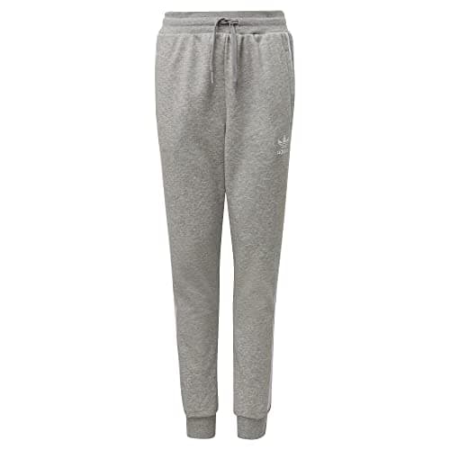 Image of Adidas Originals Kids' 3-Stripes Trefoil Pants, Medium Grey Heather/White