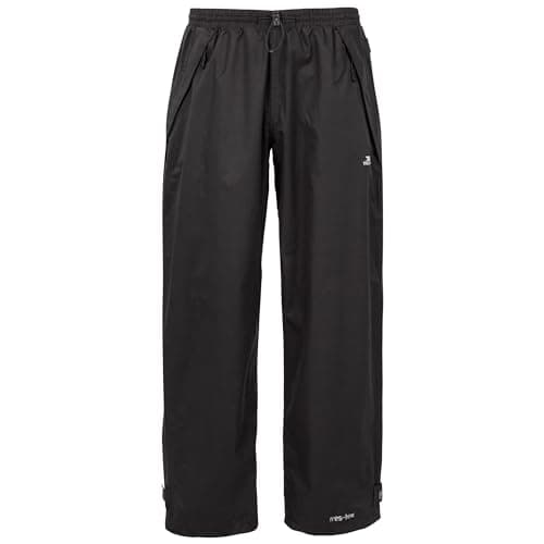 Image of Trespass Mens Waterproof Trousers Windproof Breathable Toliland Black
