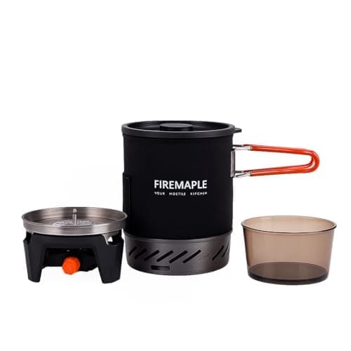 Image of Fire-Maple "X1" Backpacking and Camping Stove Gas System | Outdoor Propane Cooking Gear | Portable Pot/Jet Burner Set | Ideal for Hiking, Trekking, Fishing, Outdoors (Black)