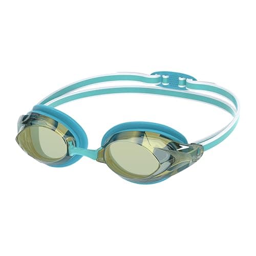 Image of Speedo Women's Vanquisher 3.0 Mirrored Goggles | Swim | Enhanced Vision, Bachelor Button, One Size